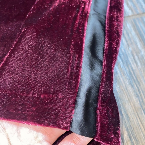 Venus velvet with satin tuxedo style dressy pants - Picture 2 of 8